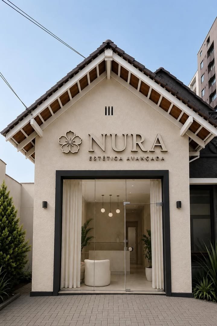 Fachada da NURA Estética Avançada na Rua Lages, 570, Centro de Joinville